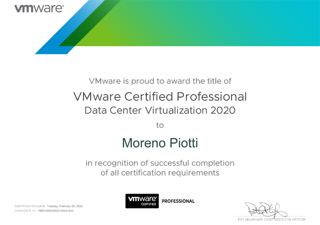 Vmware Certified Professional