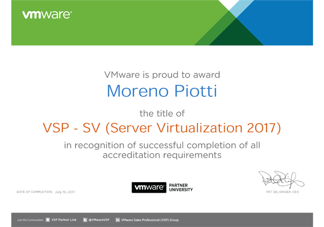 Vmware Sales Professional on DCV and DV